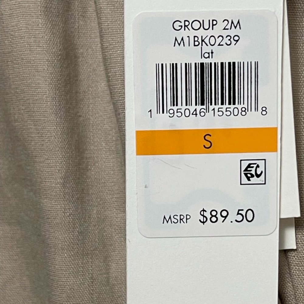 Calvin Klein Linen Blend Elastic Tie Waist Pants - Picture 6 of 9